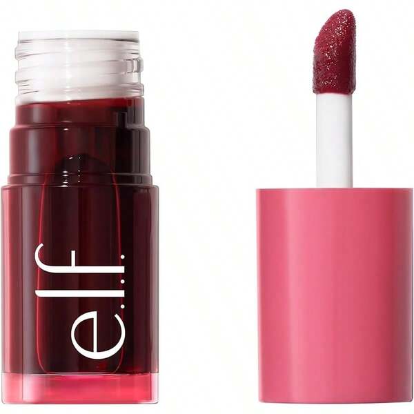 e.l.f. E.L.F. Sheer For It Blush Tint, Multi-Use, Long-Lasting Lip & Cheek Makeup, Creates A Natural Flush Finish, Vegan & Cruelty-Free, Cherry Cola