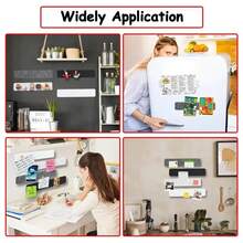 8pcs Cork Board Strips-Felt Nail Board Strips, Suitable For Office And Home Wall Decoration, Notice Board Self-Adhesive, With Thumbtacks, Can Stick Notes, Photos, Schedules