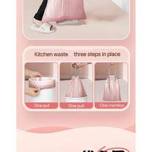 50PCS Trash Bags Garbage Storage Furniture Garbage Storage Bags Multi-Purpose Trash Bags, Heat-Resistant Kitchen Garbage Bags For Storage And Travel, 50packs - Random - View 6