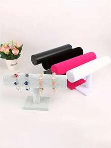 1pc Jewelry Display Stand, Velvet Watch Display Stand, Watch Storage Rack, Jewelry Storage Rack, Multi-Functional Desktop Jewelry Stand, Bracelet, Bracelet, Necklace Storage Rack, Jewelry Watch Storage Accessories, Home Essentials, Dressing Table Storage And Organization, Suitable For Bracelets, Bracelets, Necklaces, Watches, Etc., Gifts For Women, Holiday Gifts, Christmas Gifts.