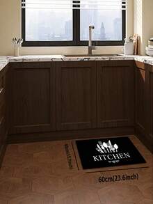 1 pièce Tapis de cuisine en caoutchouc souple, tapis de cuisine épais de 3,5 mm, tapis de cuisine minimaliste abstrait noir absorbant l'eau, peut être découpé sur mesure pour s'adapter à la taille de la cuisine, matériau de surface en tissu, couche intermédiaire en éponge, couche inférieure en caoutchouc, convient pour les tapis de cuisine, la décoration de cuisine, la décoration de mariage, la décoration d'intérieur, les tapis de salle de bain, les tapis d'entrée, les tapis de buanderie, les tapis de couloir, les tapis de salon, etc. - Multicolore - Voir 16