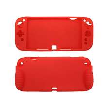 适用于Switch第二代主机的硅胶保护套（1个），3D防滑纹理设计，防滑、防汗、防刮擦，增强握持感 - 彩色 - 查看 9