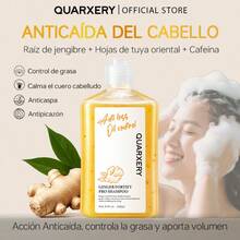 QUARXERY Shampoo Anticaída - Limpieza Profunda, Control de Grasa y Crecimiento Capilar - Naranja - Ver 6