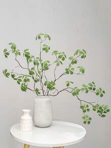 1/3/6 Pcs 33.3'' Eucalyptus Stems Greenery Stems Eucalyptus Leaf Spray In Green Silk Plastic Plants Floral Artificial Plants For Home Party Wedding Decoration, Tall Faux Silver Dollar Eucalyptus Leaf Branches Greenery Stems Decorations For Home Wedding Party Centerpieces Floral Arrangements - Green - View 11