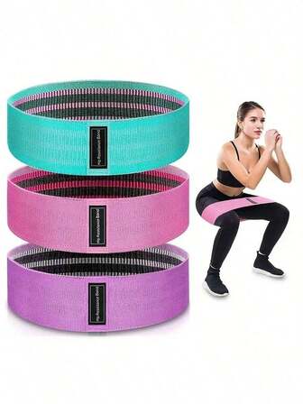 Bandas elásticas de resistencia para sentadillas, bandas para glúteos y muslos para entrenamiento, bandas de resistencia de yoga y estiramiento, faja de soporte de tela para la cintura, bandas de estiramiento de espalda, bandas de resistencia para gimnasio, equipo de fitness divertido