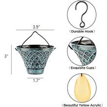 8.5-Foot Copper Bell Shaped Rain Chain With 12 Cups Of Metal Bronze Rain Chain For Drainage Ditches, Suitable For Outdoor Decoration In Yards, Lawns, And Gardens, Easy To Install, Rust Free, And Durable - Multicolor - View 11