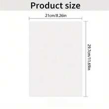 A4 Size Blank Water-Soluble Embroidery Stabilizer Paper - 1/5pcs Printable Medium Weight Paper - Suitable For Hand And Machine Embroidery With Printing And Drawing Patterns Compatibility, Compatible With Inkjet Printers, DIY Craft Materials, Multi-Purpose Embroidery Fabric, Water-Soluble Fabric, Embroidery Tools, DIY Embroidery Water-Soluble Paper, Freely Trimmed Size, Suitable For Beginners And Professionals