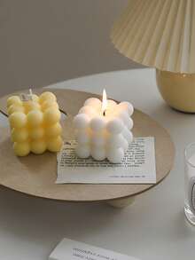 Creative Bubble Cube Candles, Soy Wax Scented Candles, Minimalist Aesthetic Decor, Home Fragrance Decorative Candles, Bedroom Decor, Wedding Centerpiece, Birthday Gift, Valentine's Day Gift - Multicolor - View 4