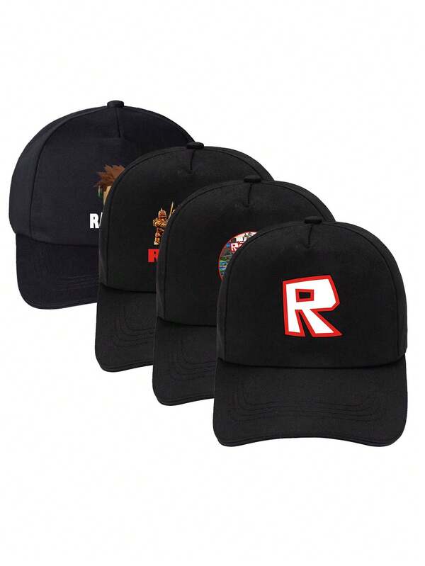 Robloxs Black Pink Baseball Cap Game Peripheral Peaked Cap Student Korean Version Sun Hat Men's And Women's Baseball Cap