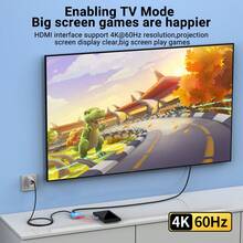 适用于 Switch/Switch OLED 的 4K/60Hz Switch 底座，便携式底座，带 HDTV1.4 USB 3.0 端口和 PD 100W 充电，三合一 USB-C 集线器，兼容 Switch Steam 卡座、Pro/Air、智能手机等