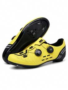 2025 New Cycling Shoes For Men And Women, Road Bike Racing Shoes With SPD Cleats, Locking Speed Cycling Shoes - Yellow - View 17