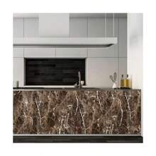 1 Rolle Braun Marmor Textur Muster Tapete Aufkleber, Heim Dekoration Wandpapier, geeignet für Schrank, Tisch, Möbel Rückwand Erneuerung, selbstklebende abnehmbare Tapete 40cm x 100cm/300cm/500cm/1000cm