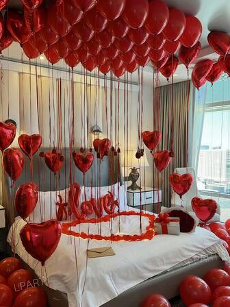 41 قطعة/مجموعة ، بالونات شعارات الحب في عيد الحب ، بالونات فويل قلب أحمر بحجم 18 بوصة ، بالونات التكس أحمر بحجم 10 بوصة، لديكورات خطوبة وزفاف وأعياد ميلاد ،اكسسوارات اقتراحات ،قالت نعم ، جدار أحمر مربع ، هل ستتزوجني ،اقتراحات ،اقتراح رومانسي، ديكورات غرفة الفندق
