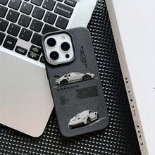 Funda para Teléfono - Nueva Funda de Lujo de Halloween con Diseño de Coche Deportivo P- para TPU, Compatible con iPhone 17, 16, 11, XR, XS Max, 12, 13, 14, 15 Plus y Pro Max. - Negro - Ver 1