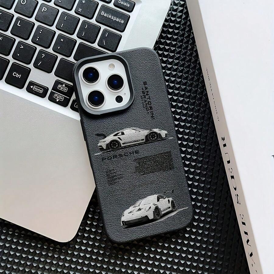 Funda para Teléfono - Nueva Funda de Lujo de Halloween con Diseño de Coche Deportivo P- para TPU, Compatible con iPhone 17, 16, 11, XR, XS Max, 12, 13, 14, 15 Plus y Pro Max. - Negro - Ver 1