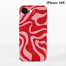 1pc Minimalist Asymmetrical Patchwork Pattern Glossy Hard Shell Phone Case, Suitable For IPhone 11/12/13/14/15/16 Pro Max