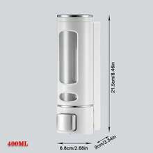 400毫升液体皂液器 现代大容量按压式皂液器 多用途皂液泵 适用于浴室厨房用品 厨房配件 厨房工具 - 彩色 - 查看 7