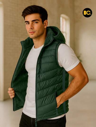 Big City Chaleco Caballero Acolchado Ligero Con capucha
