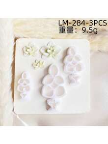 Floral Polymer Clay Cutters Soft Clay Cutting Dies Set For DIY Jewelry - High Precision, Handmade Gift Crafting Tools For Hair Clips, Pendants, Earrings & Brooches