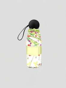 Mini Guarda-Chuva Dobrável, Um Imprescindível para Viagens e Compras, Ultra-Leve e Portátil, Proteção UV para Canteiro de Flores, Sombrinha de Bolso Compacta, Guarda-Chuva Feminino, Com Diâmetro da Base de 90cm