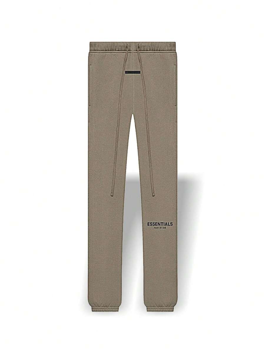 Essentials Quần dã ngoại Unisex màu nâu xám SS21 Nhẹ, mềm mại, thoáng khí, thân thiện với da, ôm vừa vặn, cạp chun, dễ giặt, màu trơn, đa năng, mặc hàng ngày, tập gym, du lịch, dã ngoại mùa xuân, đi làm, màu nâu xám 130SP212006F - Nâu xám - Xem 1