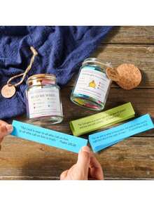 Bible Verse Jar, Read Me When Bible Verses Jar For Emotions And Feelings, Christian Gifts For Women, Graduation Gift, Bible Verses In A Jar, Prayer Hope Jar, Comes With A 48-Inch Ribbon Bow.