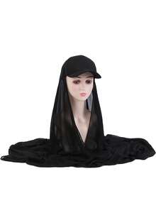 1pc Lady Mesh Scarf Hijab Cap, Suitable For Daily Use Bonnet Hair Bonnet Turban