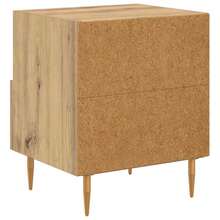 Nachttisch mit Schubladen Braun 40 x 35 x 47, 5 cm Holzwerkstoff