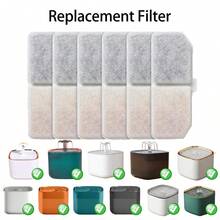 Cat Water Fountain Filter, 4/10/16/24 Packs Pet Fountain Replacement Filters, Triple Filtration System Replacement Filter, Compatible With Pet Drinking Water Dispenser