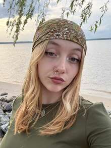 1pc New Bohemian Style Paisley Print Bandana, Women's Fashion Scarf/Shawl For Sun Protection, Suitable For Daily Wear And Vacation, Spring/Summer Elegant Hair Accessories Warm Hair Bands Winter Hair Accessories Elegant Headband - Green - View 3