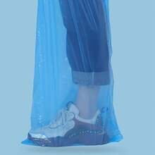 5 PCS Waterproof Long Tube Rain Pant With Shoe Cover Thickened Plastic Foot Wrapped Rainpants Outdoor Activities Travel Cycling Insulation, Galentines, Puppy, Carnival, Party Decorations, Spring Summer Picks, Brides Maid Gifts, Room, Bedroom Decor, Bedroom Decor, Beach, Travel, For Men, For Women, Vacation,Cute Stuff - Multicolor - View 4