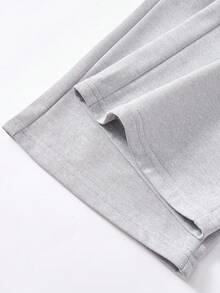 2pcs/Set Boys' Casual Cross Print Straight Leg Pants, Sporty Style For Everyday & Outdoor Wear, Spring/Summer - متعدد الألوان - مشاهدة 9