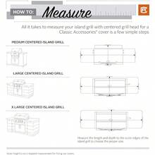 Classic Accessories Veranda WaterResistant 86 Inch Center Island BBQ Grill Head Cover - PebbleBarkEarth - View 3