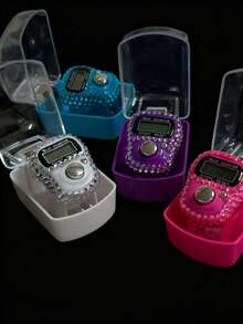 1 pieza Mini contador de cristales, contador de anillos para dedos, herramienta de conteo - Multicolor - Ver 3