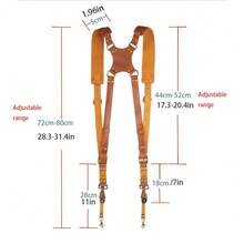 Adjustable Genuine Leather Camera Shoulder Strap, Quick Release For Outdoor Photography Equipment - Multicolor - View 7