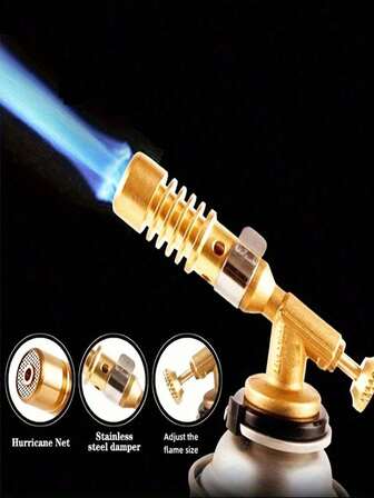 1 Butane Blowtorch, Professional Kitchen Blowtorch, Kitchen Igniter, For Car Repair, Welding, Creme Brulee, Sushi, Frying, Baking, Grilling, Kitchen Gadgets, Cooking Accessories (Gas And Oil Not Included)