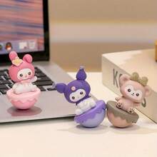 1个Kulomi KT猫咪可爱保温杯，放松身心，稳定情绪，减压神器，办公桌面小摆件 - 彩色 - 查看 3