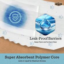 - Paales para Perros Macho, superabsorbentes, Transpirables, a Prueba de Fugas con indicador de Humedad, XS, 50 Unidades - Talla XS de cintura 6-13 pulgadas - Ver 5