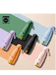 1 This Lightweight And Compact Six-Rib Umbrella Is Both Rainproof And Sunproof, Ultra-Lightweight And Portable, And Designed Specifically For Women. - Multicolor - View 2