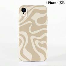 1pc Minimalist Asymmetrical Patchwork Pattern Glossy Hard Shell Phone Case, Suitable For IPhone 11/12/13/14/15/16 Pro Max