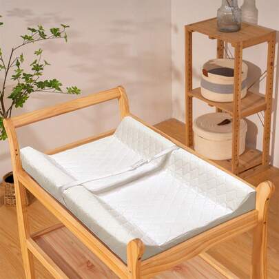 Reusable Baby Diaper Changing Pad, Soft & Comfortable White Diaper Changing Station