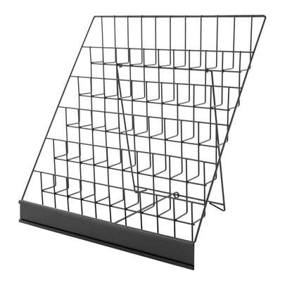 6 Tier Wire Countertop Rack, Metal Book Display Stand, 18 X 11 X 17.5inch Tabletop Magazine Display Racks For Book, Brochure, Literature Greeting Card, Black GIFT FOR FRIENDS OR FAMILY