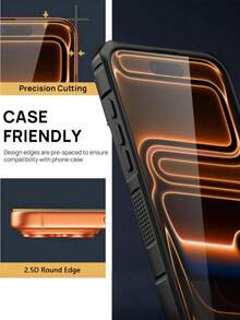 Para iPhone 17 Pro Max/16/15/14 Vidrio templado 2+2 paquetes - Claro HD, antiarañazos, antihuellas, película protectora antirayones, acabado brillante, duradero y fácil de instalar, protector de pantalla