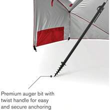 Premiere UPF 50+ Umbrella Shelter For Sun And Rain Protection 8Foot - Gray - View 5