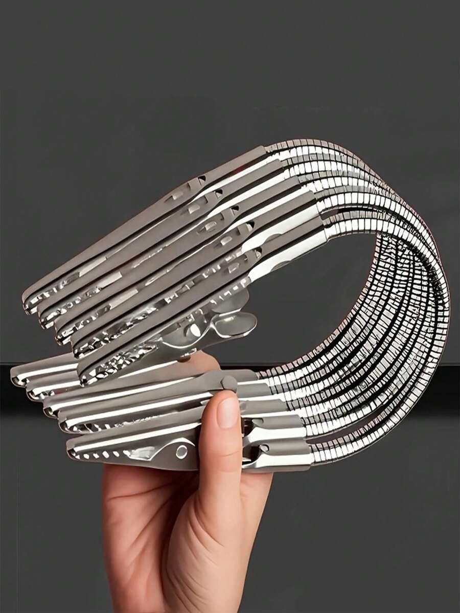 4 件重型多用途鳄鱼夹支架 - 可弯曲设计，适用于办公室、家庭、实验室工具 - 兼容蚊香、笔记、电缆 - 耐用铝合金结构、优质材料、多功能握把、电缆整理器，非常适合办公室工作人员