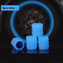 4pcs Glow In The Dark Tire Valve Caps, Universal Fluorescent Tire Valve Stem Covers, Absorb Light During The Day And Glow For Long Time. The Car Glow Valve Caps Come In Green, Pink, Blue And Yellow Colors. Suitable For Car, SUV, Motorcycle, Bicycle And Truck Tire Valve Stems. - Multicolor - View 16