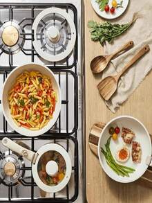 17PCS Pots And Pans Set With Detachable Handle, Nonstick Cookware Set With Removable Handle, Non Stick Pot And Pan Sets PFOA Free, Induction Cookware Set For Home Cooking - Multicolor - View 10