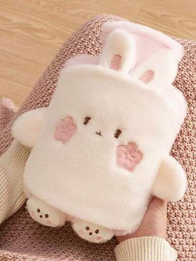 1pc 1000ml Premium Faux Fur Hot Water Bag For Pain Relief And Comfort-Perfect For Neck, Back, Shoulders, Legs And Menstrual Cramps, For Belly/Hand/Uterus Warming, For Neck, Back, Shoulders, Legs And Menstrual Cramps