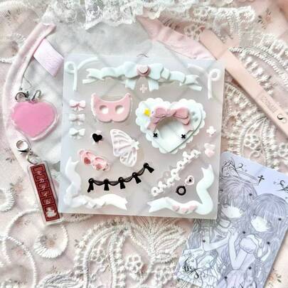 Harz Gussform, Herz- & Schleifenförmige Silikon Formzubehör, Harz Flüssigkeitsform, Harz Schlüsselanhänger Silikonform, Harz Form