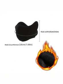 7-In-1 Thick Warm Windproof Motorcycle Face Mask & Neck Warmer, Breathable Electric Bike Ear Muffs For Men, Winter